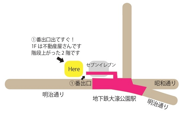 福岡アナウンススクール地図
